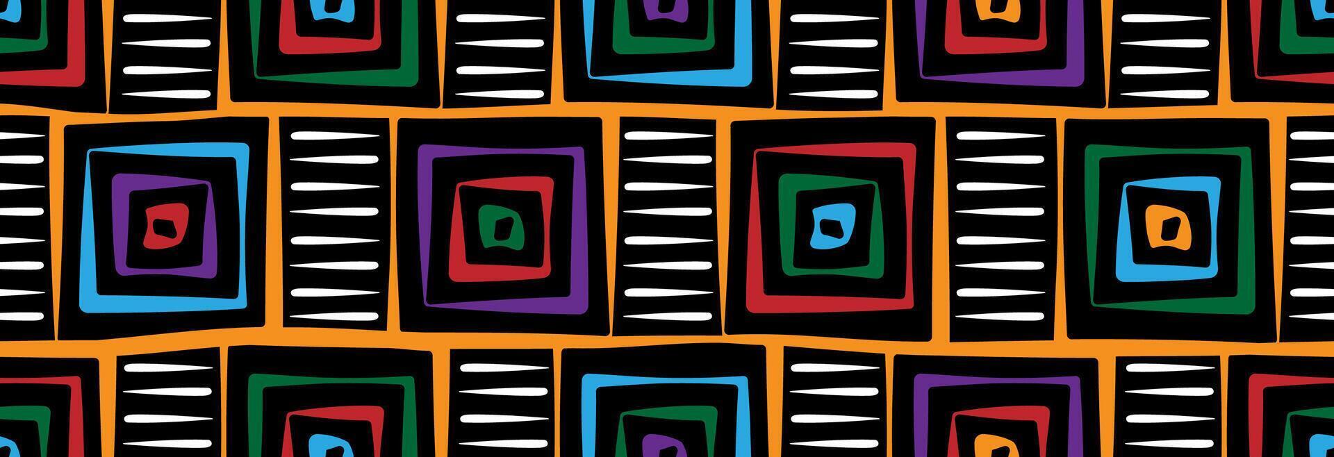Colored geometric square. vector