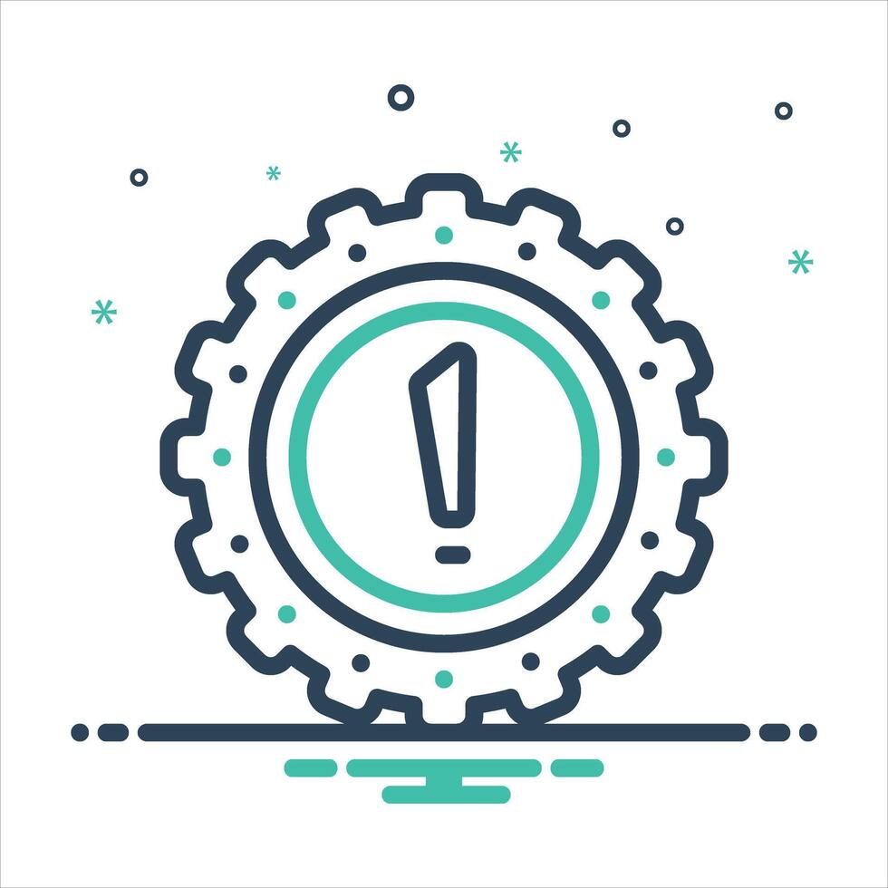 Mix icon risk vector