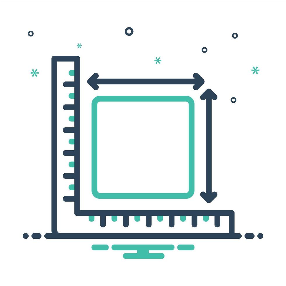Mix icon measure vector