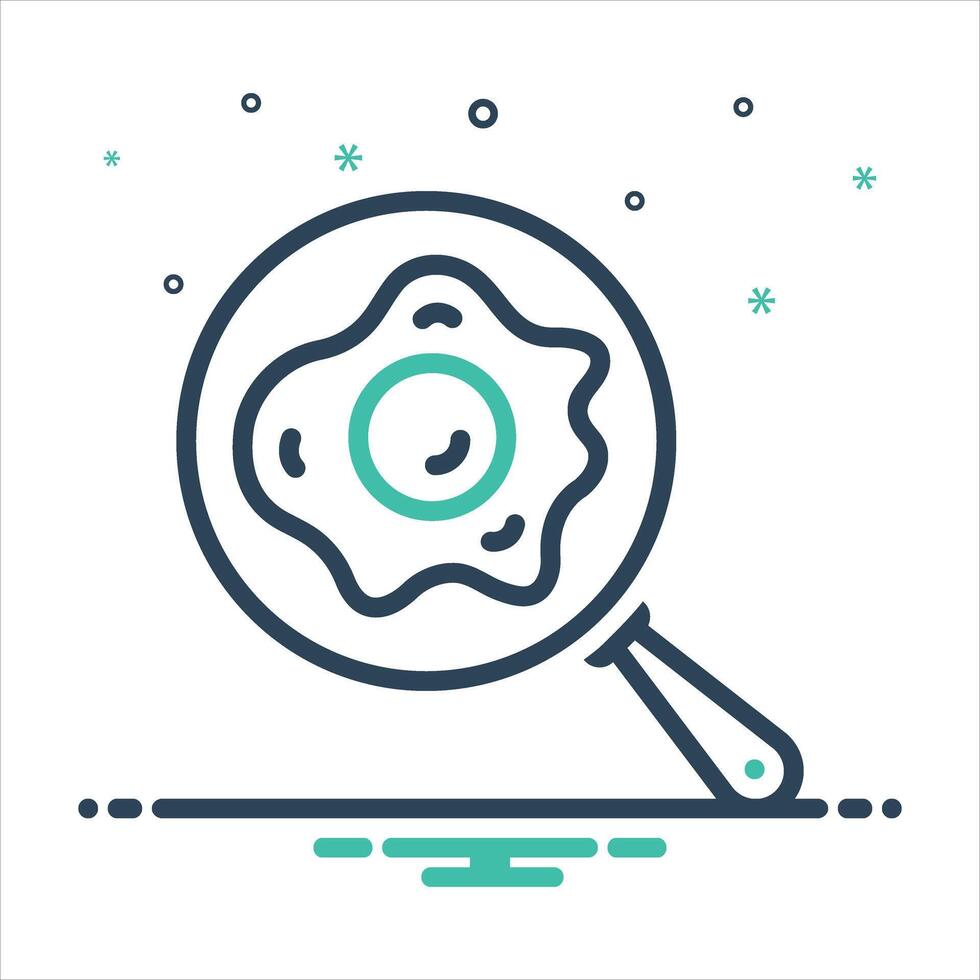 Mix icon egg vector