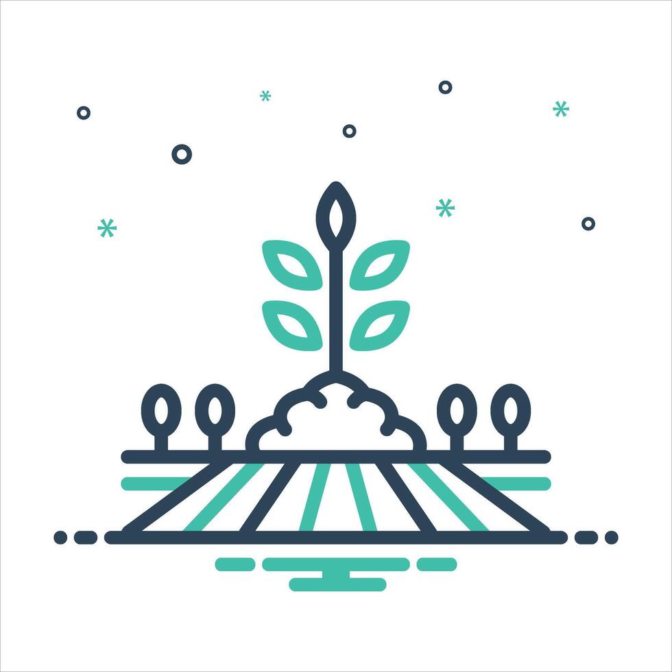 Mix icon cultivate vector