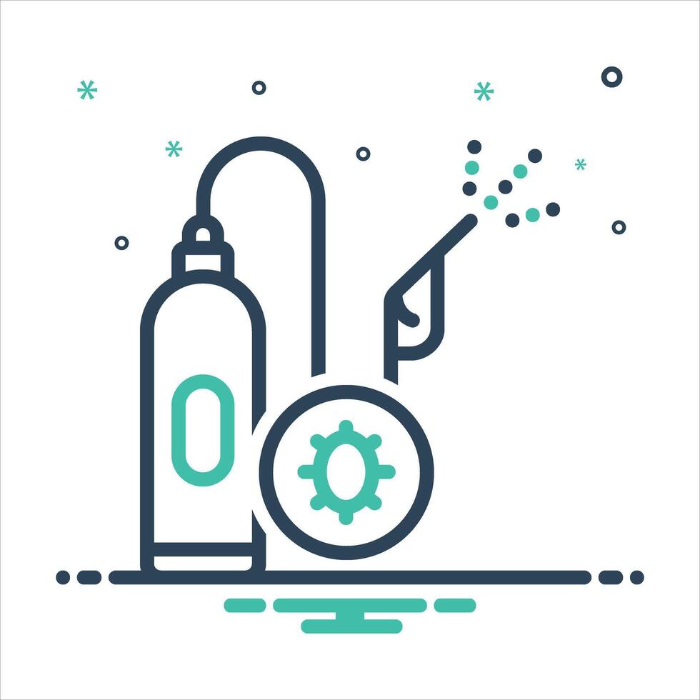 Mix icon pest control vector