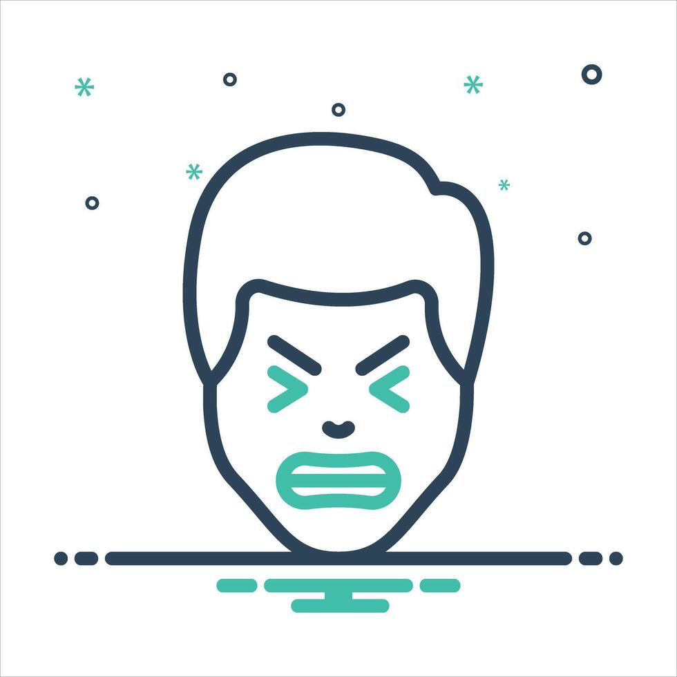 Mix icon stress vector