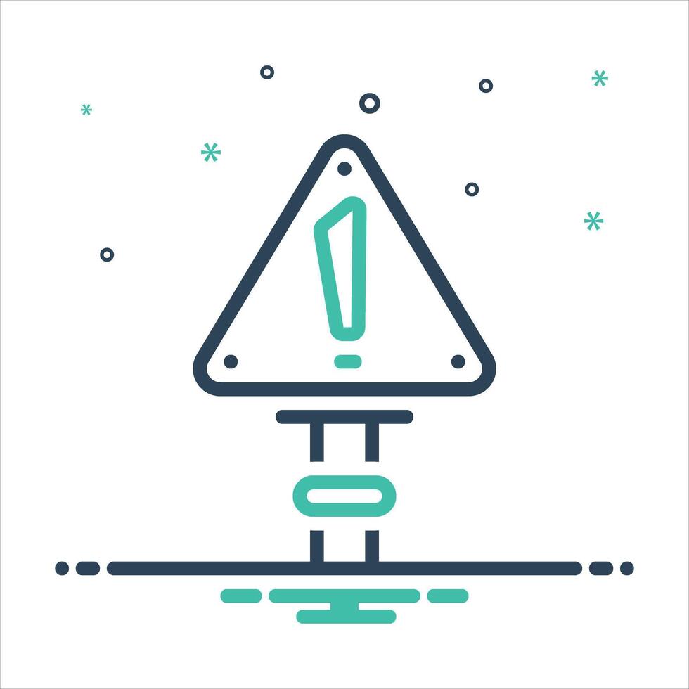 Mix icon precaution vector