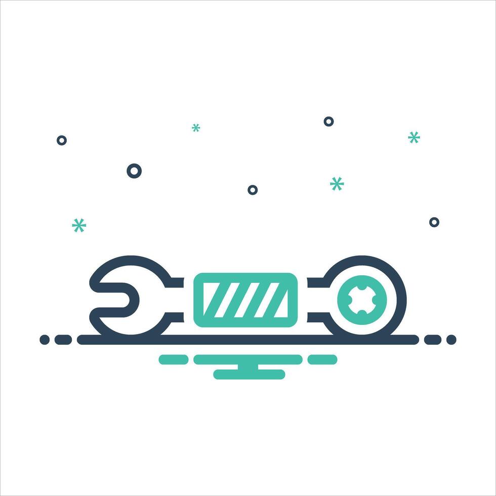 Mix icon mend vector