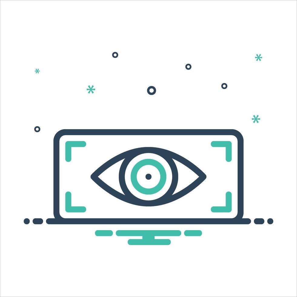 Mix icon viewer vector