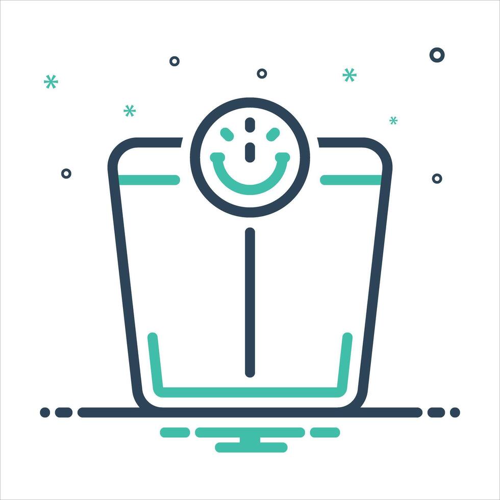 Mix icon body-scale vector