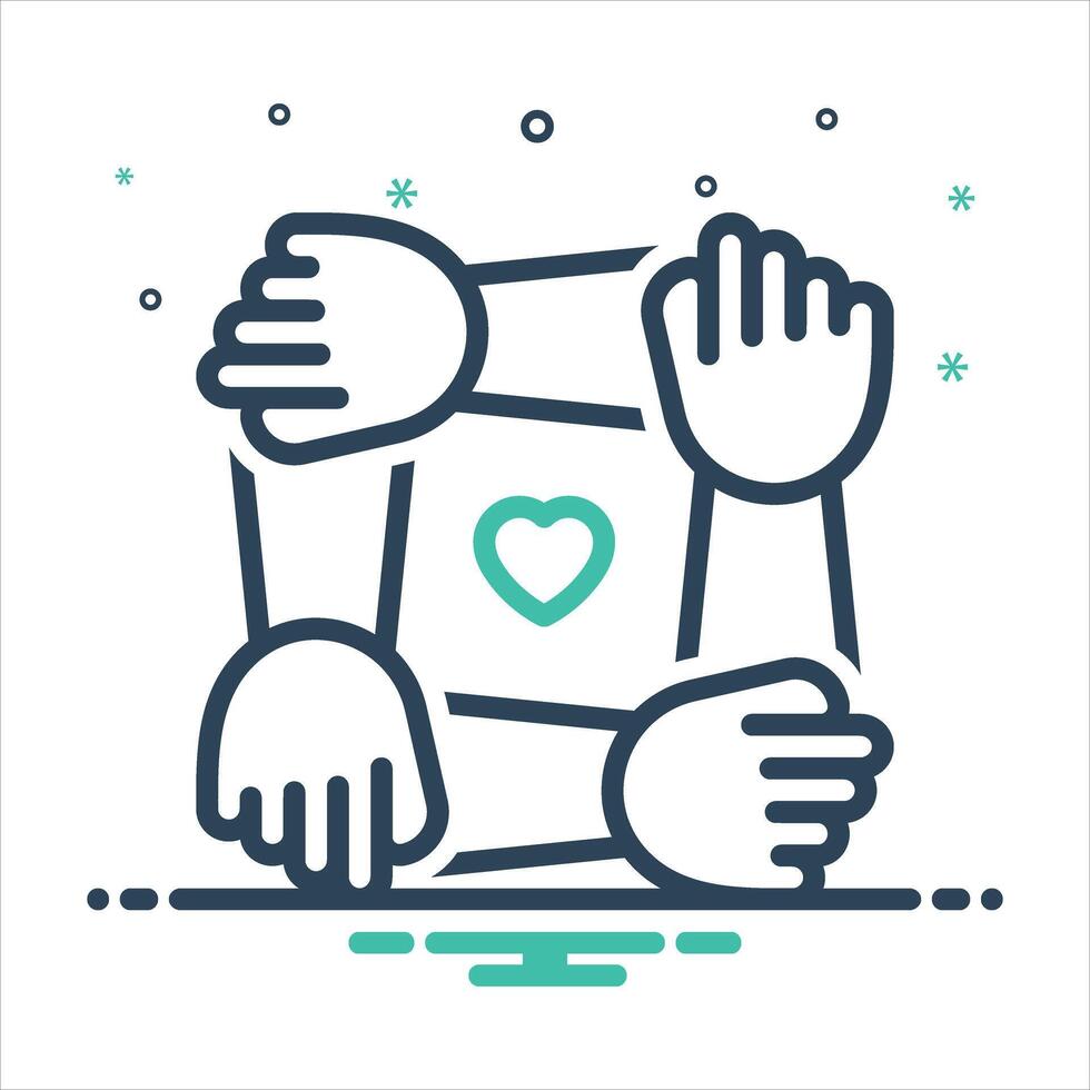 Mix icon unity vector