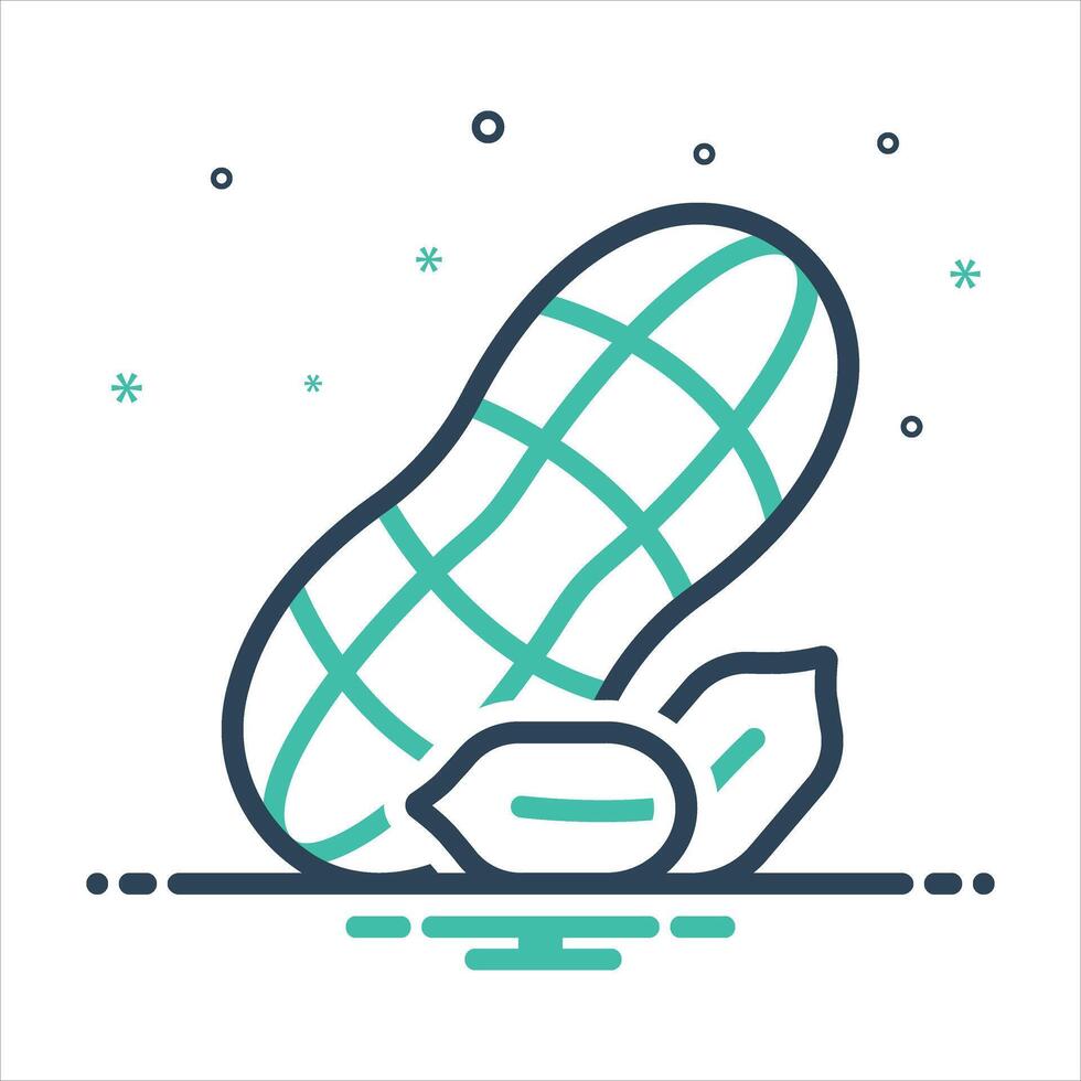Mix icon peanuts vector