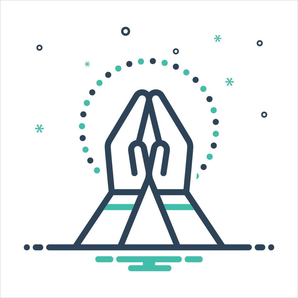 Mix icon gratitude vector