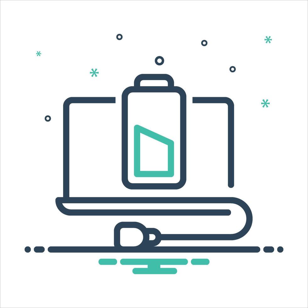 Mix icon recharge vector