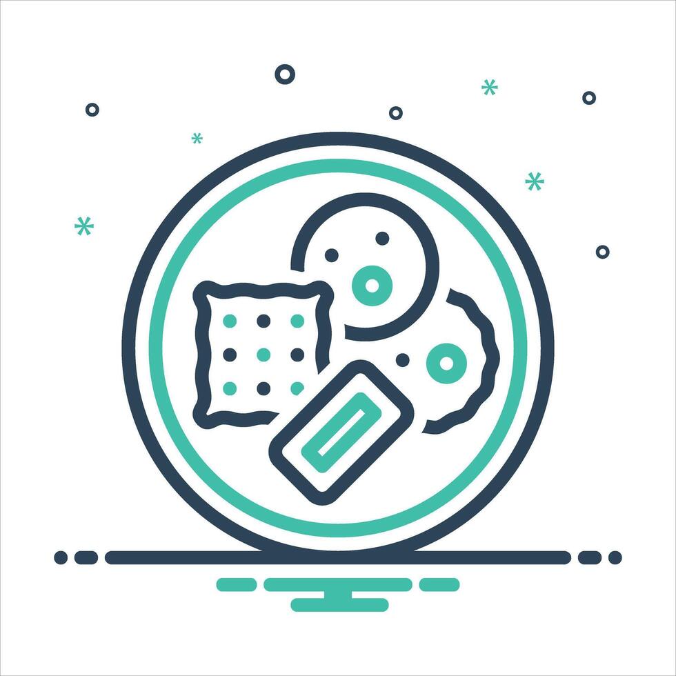 Mix icon biscuit vector