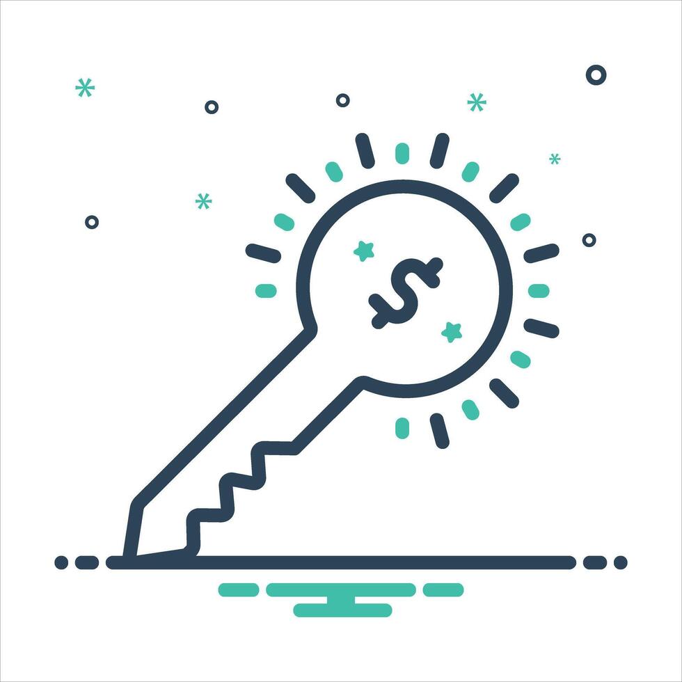Mix icon success vector