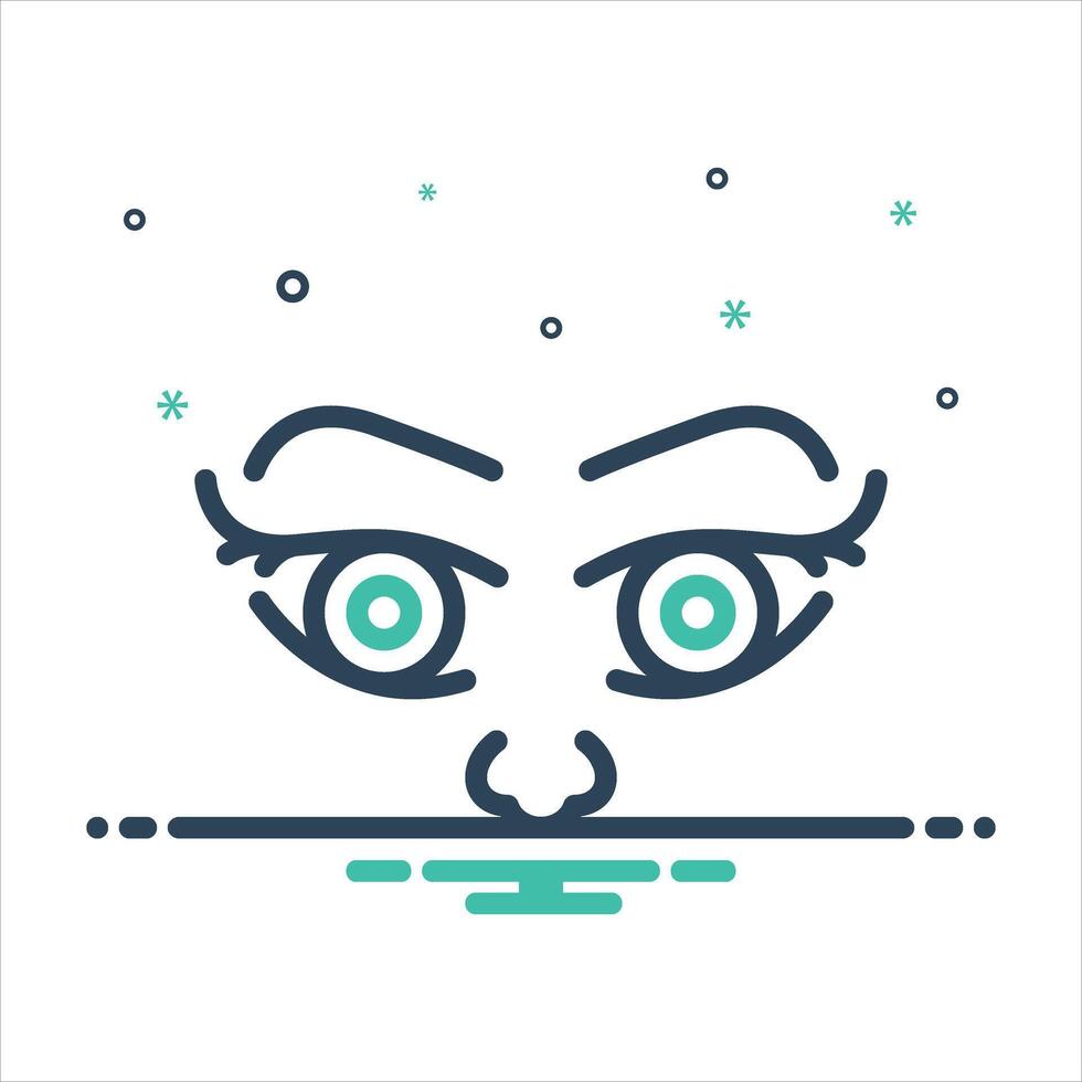 Mix icon sight-power vector