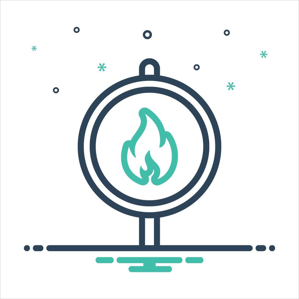 Mix icon hazard vector