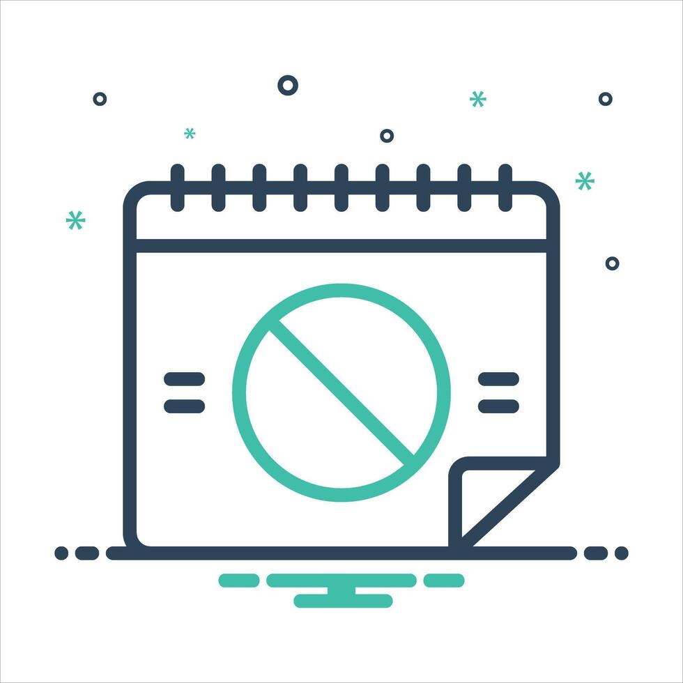 Mix icon unavailable vector