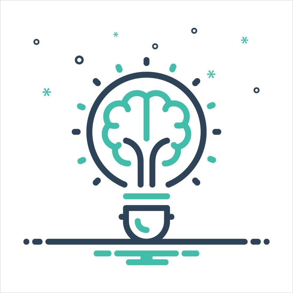 Mix icon idea vector