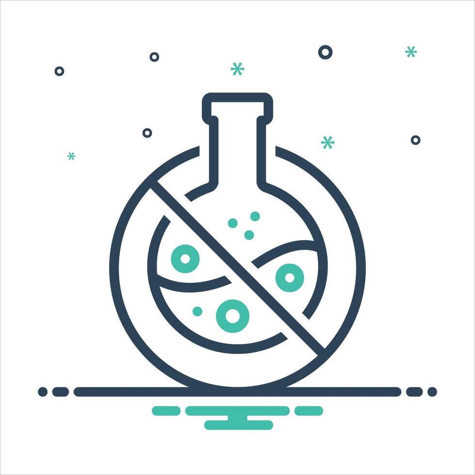 Mix icon chemical free vector
