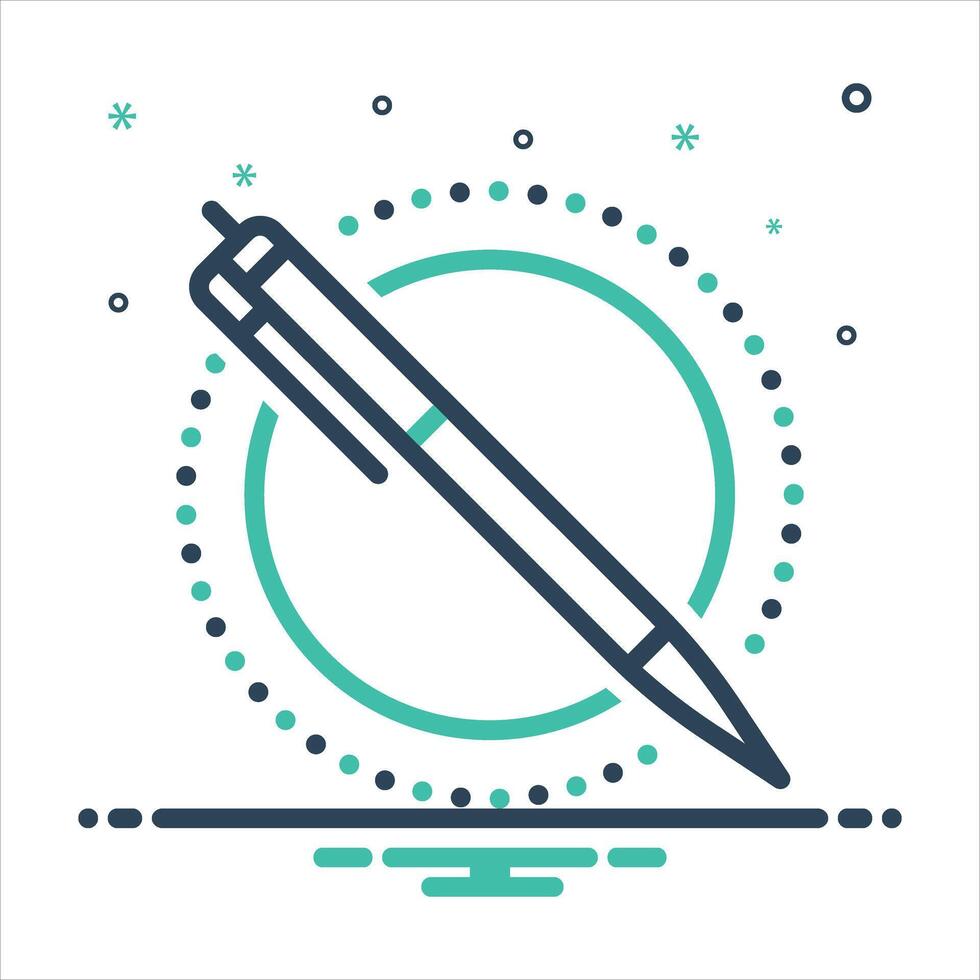 Mix icon pen vector