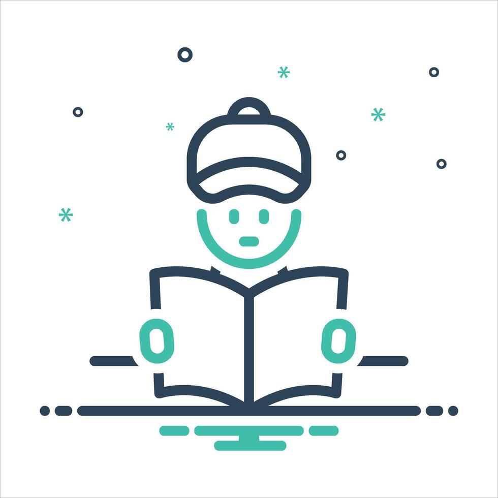 Mix icon reader vector