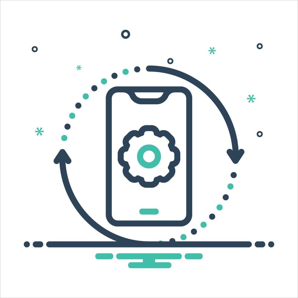 Mix icon recovery vector