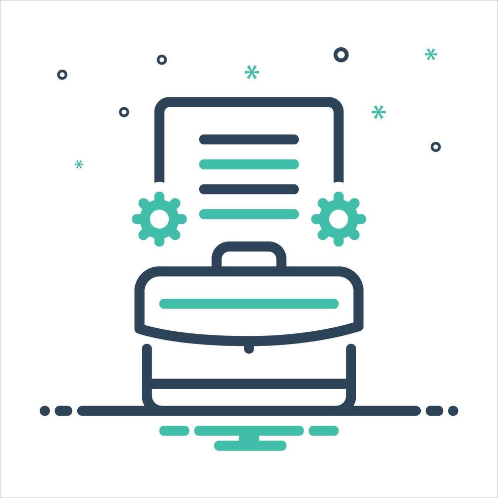 Mix icon portfolio vector