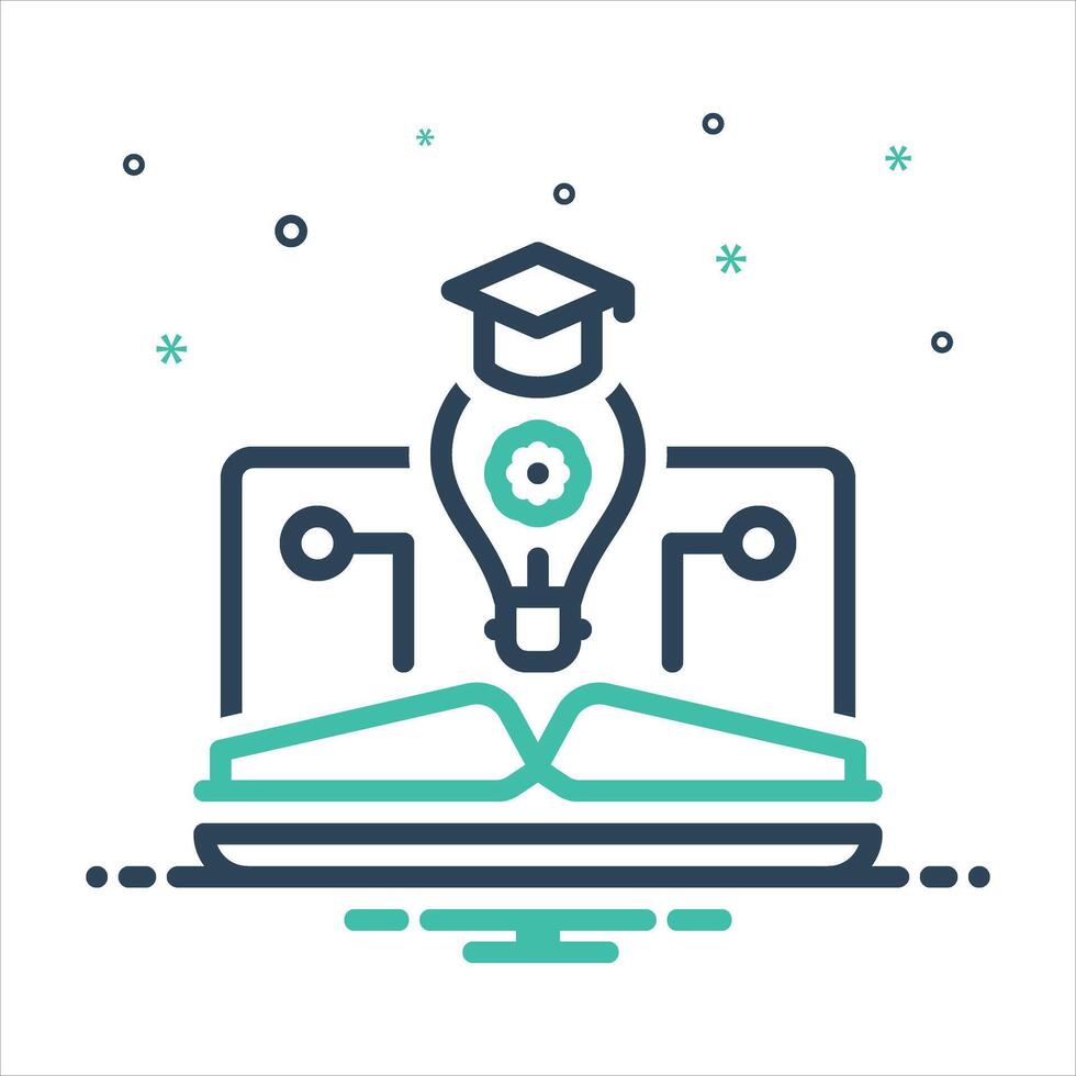 Mix icon learning vector