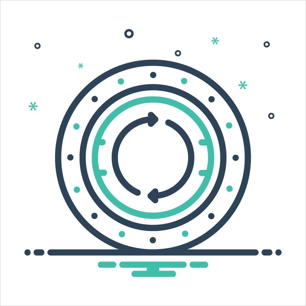 Mix icon repeat vector
