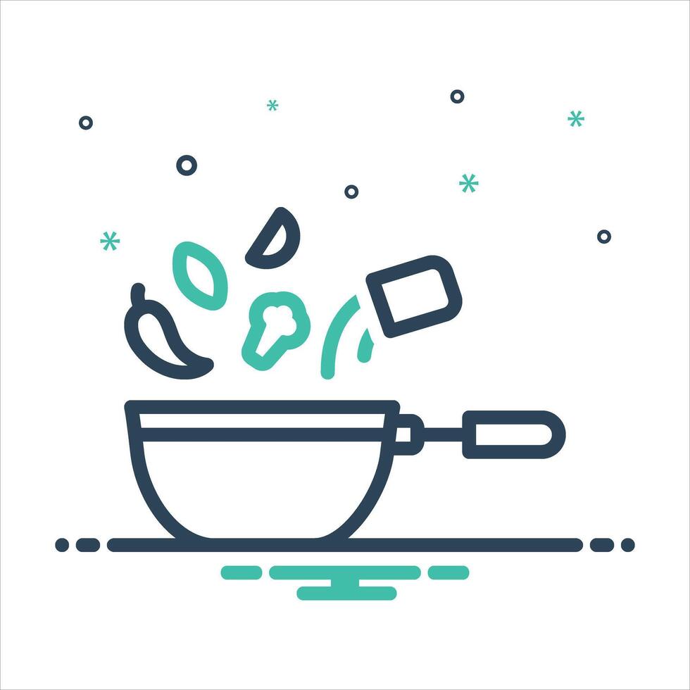 Mix icon ingredient vector