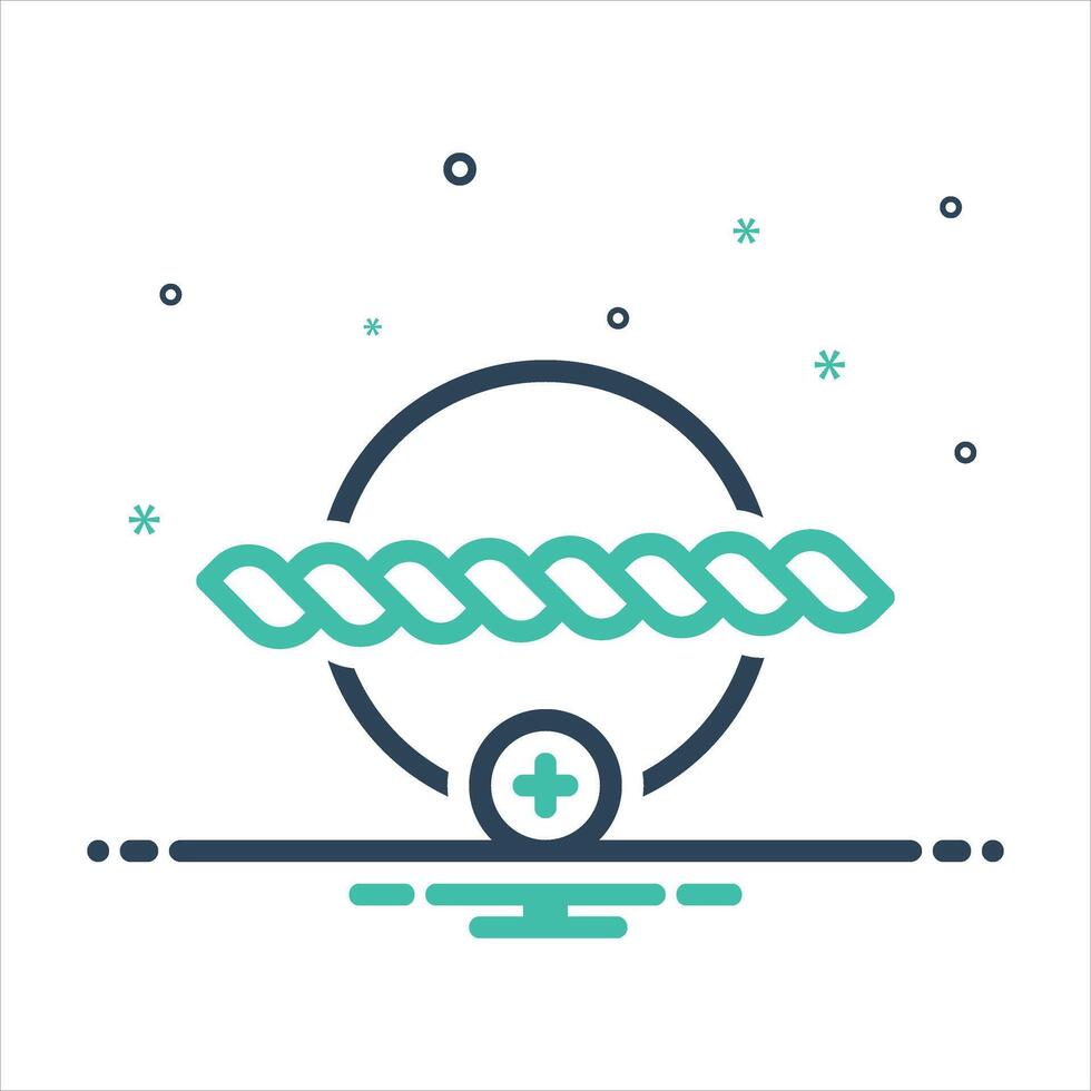 Mix icon making rope vector
