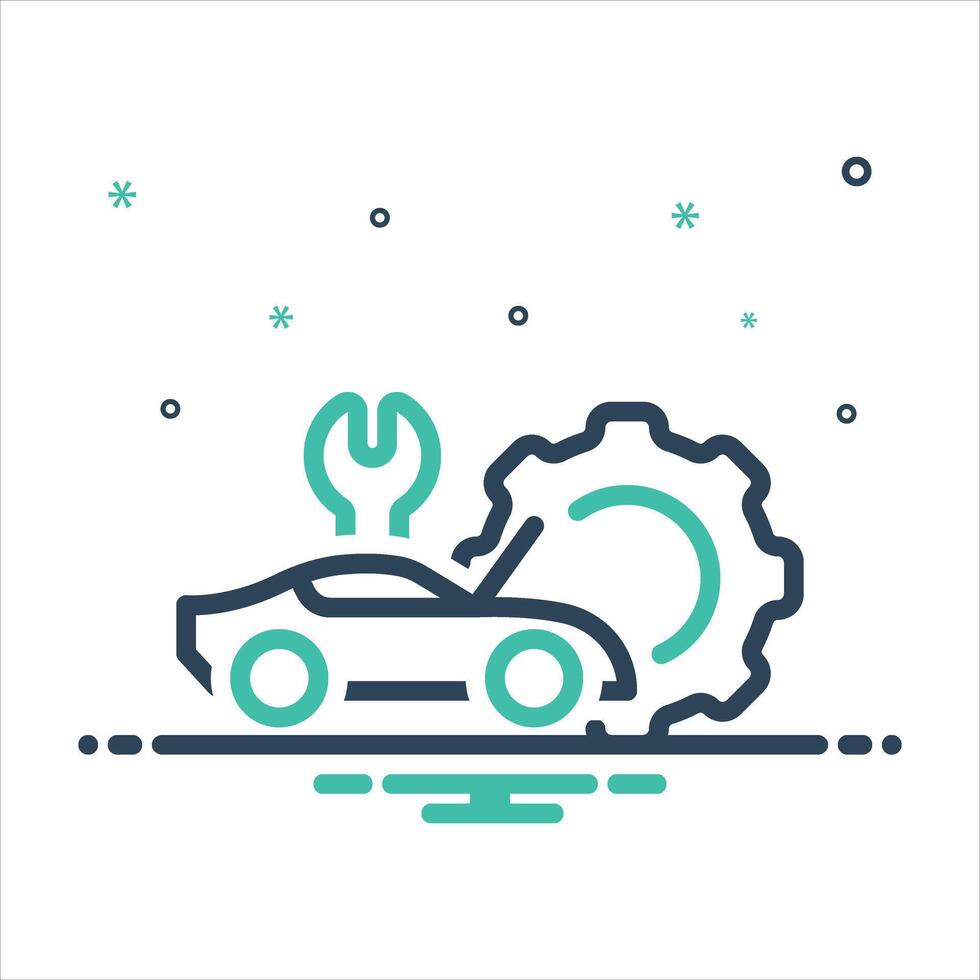 Mix icon service vector
