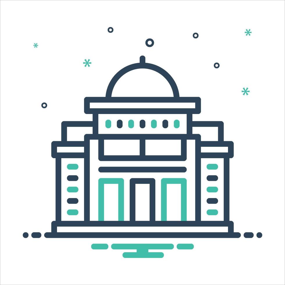 Mix icon war memorial vector