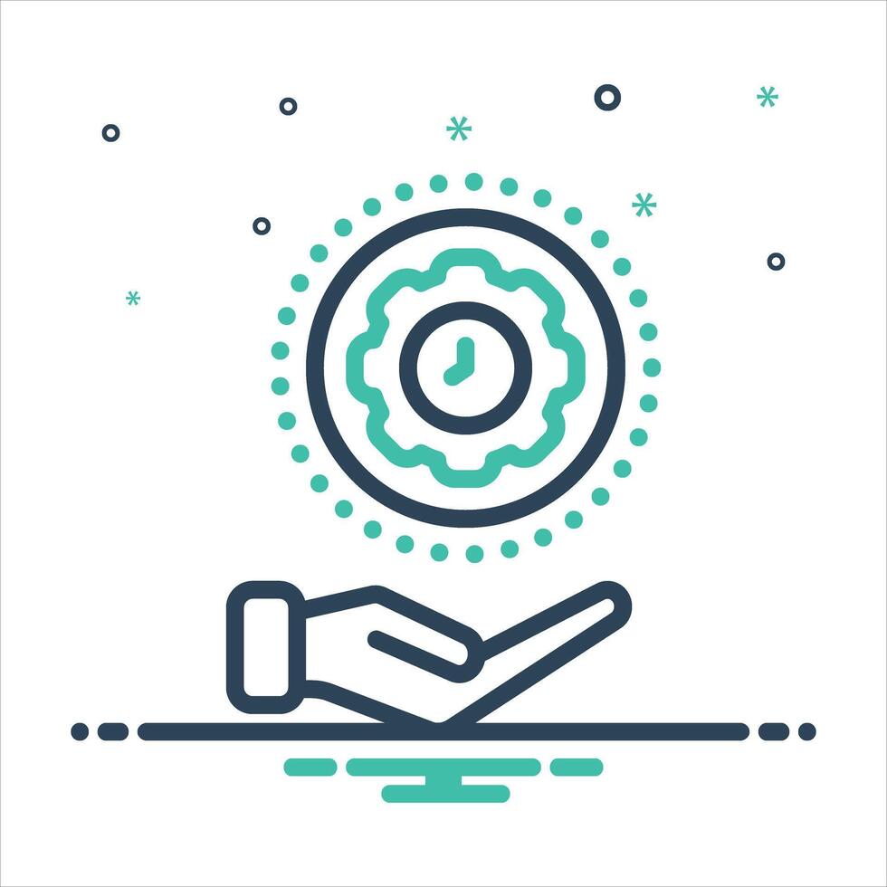 Mix icon management vector