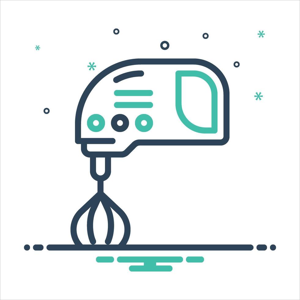 Mix icon beater vector