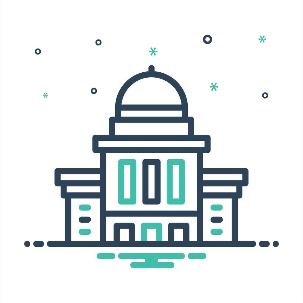 Mix icon government vector