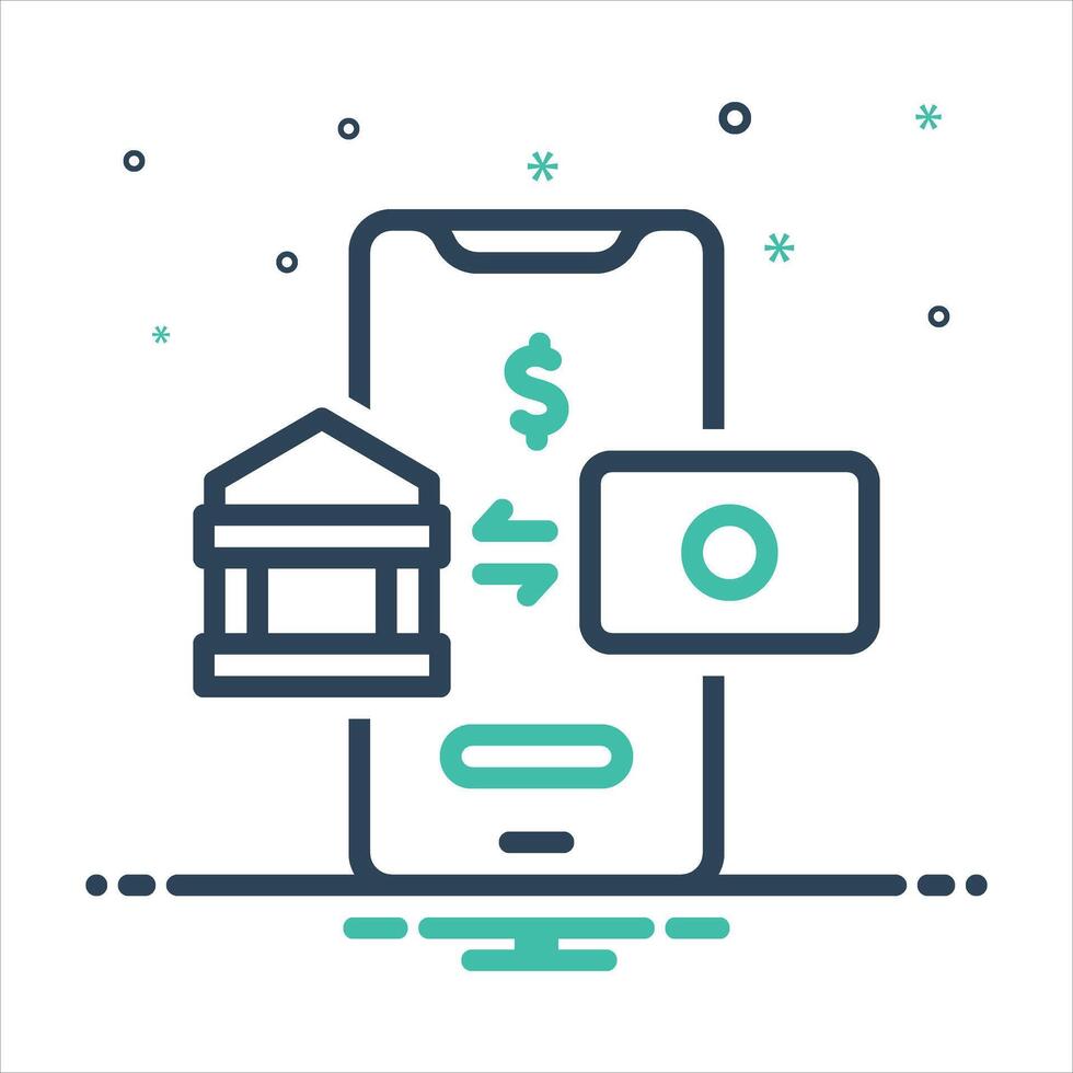 Mix icon transaction vector
