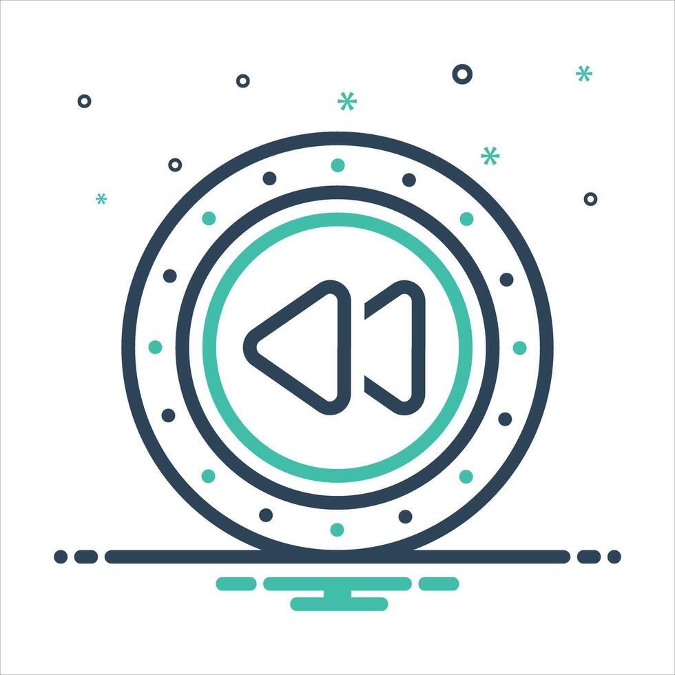 Mix icon reverse vector