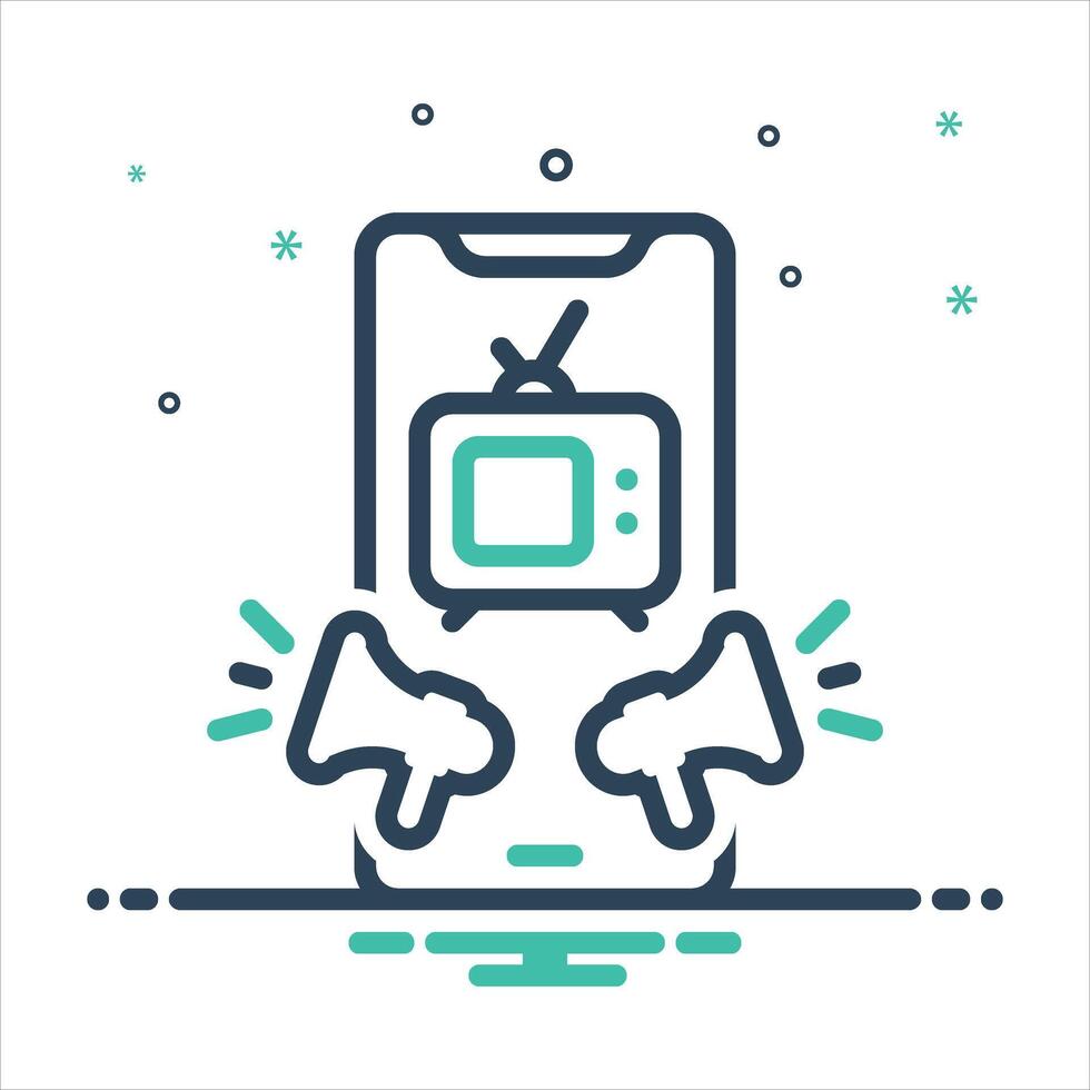 Mix icon marketing vector