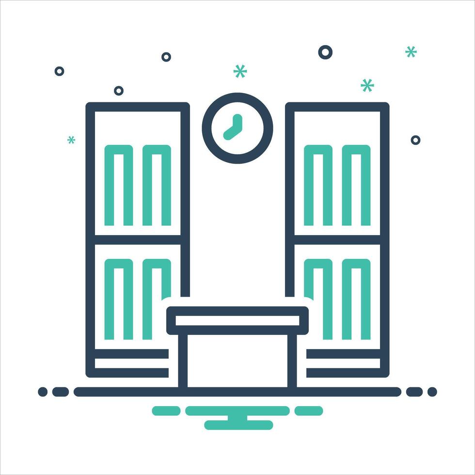 Mix icon cabinet vector
