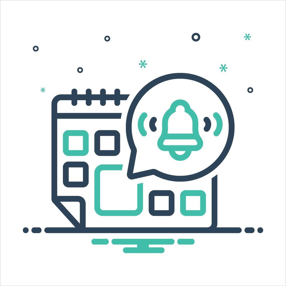 Mix icon reminder vector