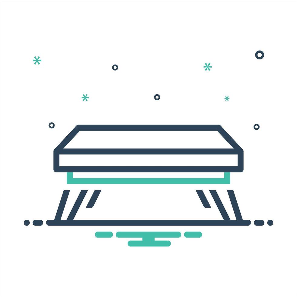Mix icon table vector