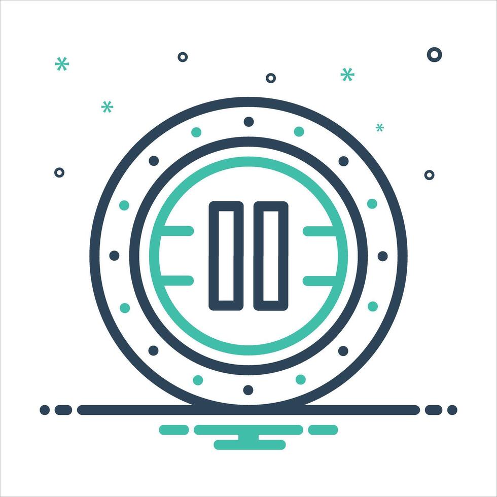 Mix music icon vector
