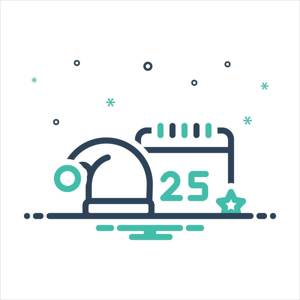 Mix icon christmas vector