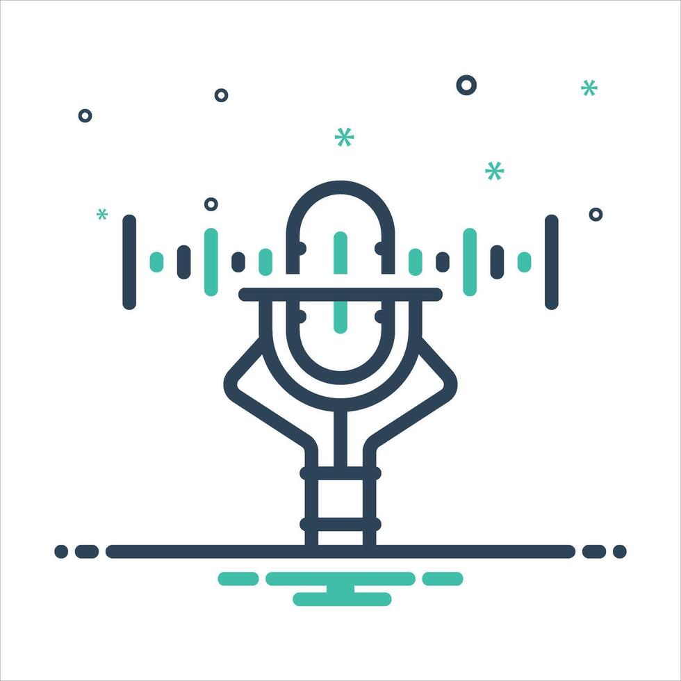 Mix icon audio vector