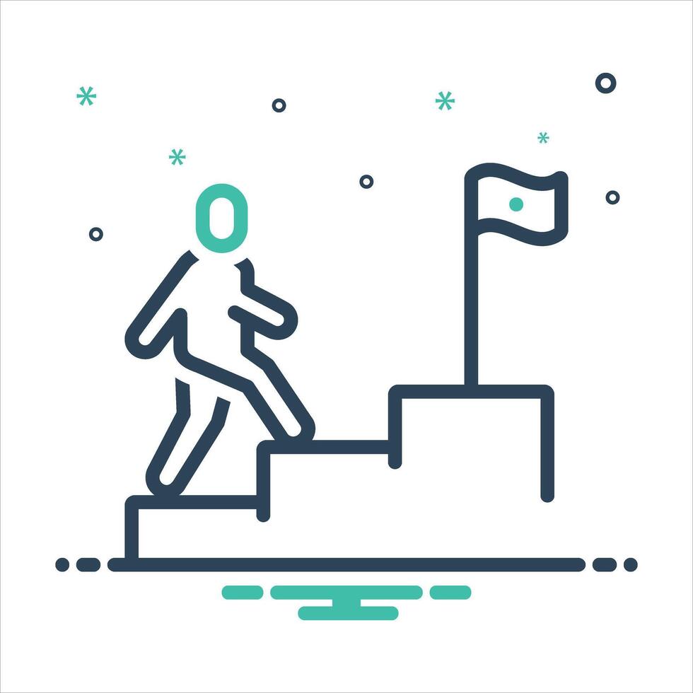 Mix icon career vector