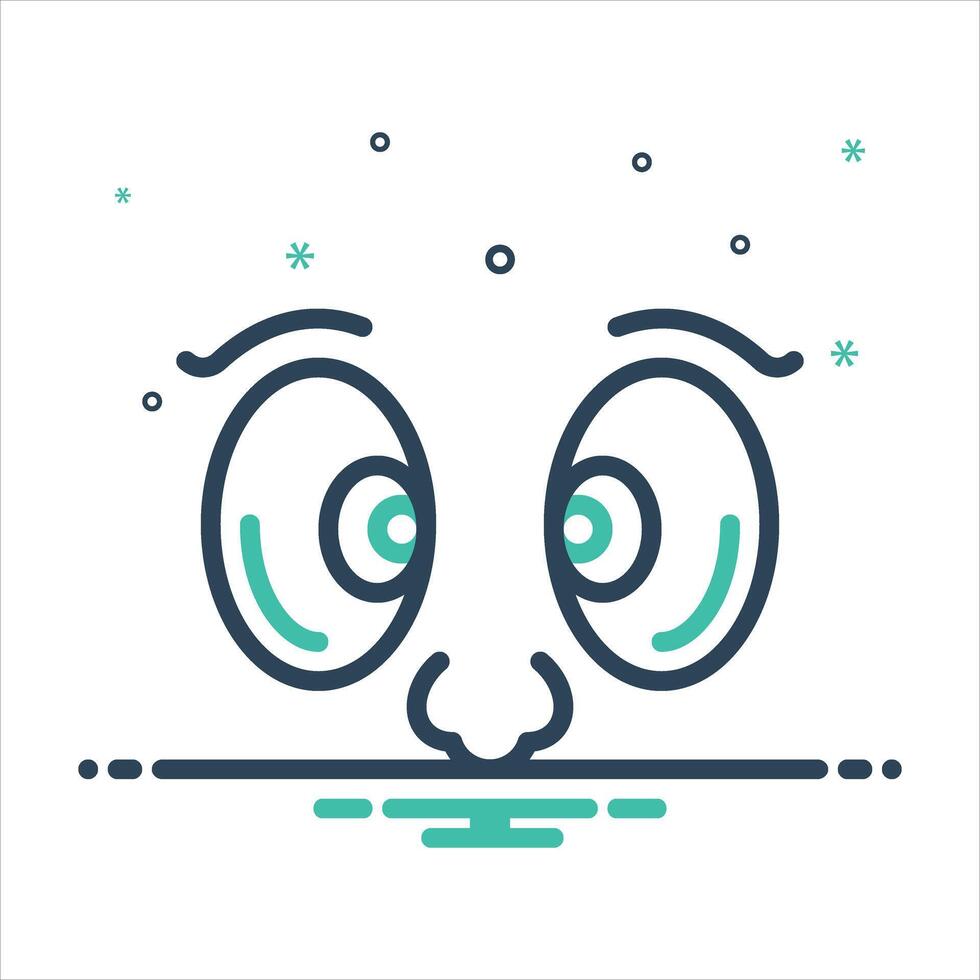 Mix icon looking-at vector