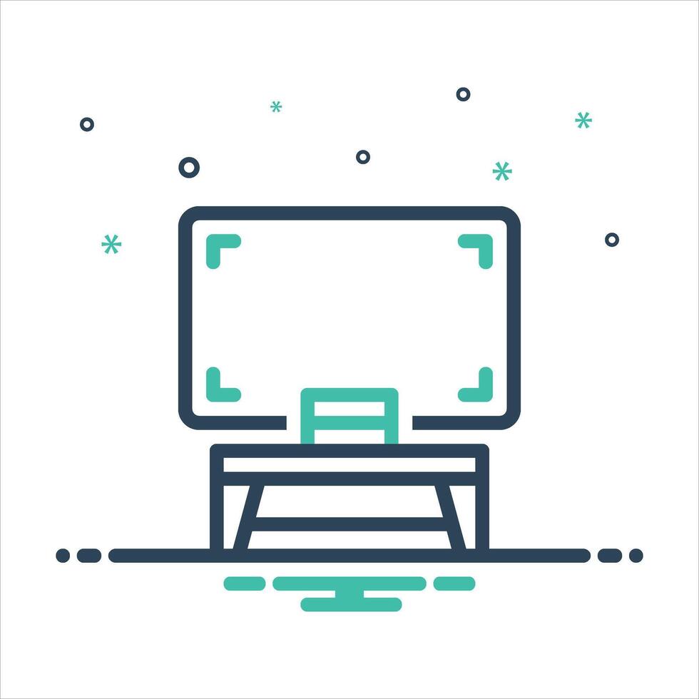 Mix icon blackboard vector