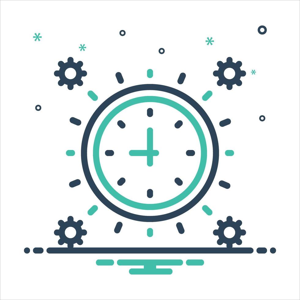 Mix icon time-management vector