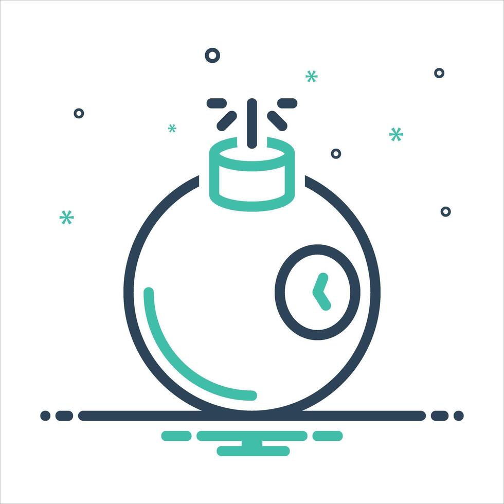Mix bomb icon vector