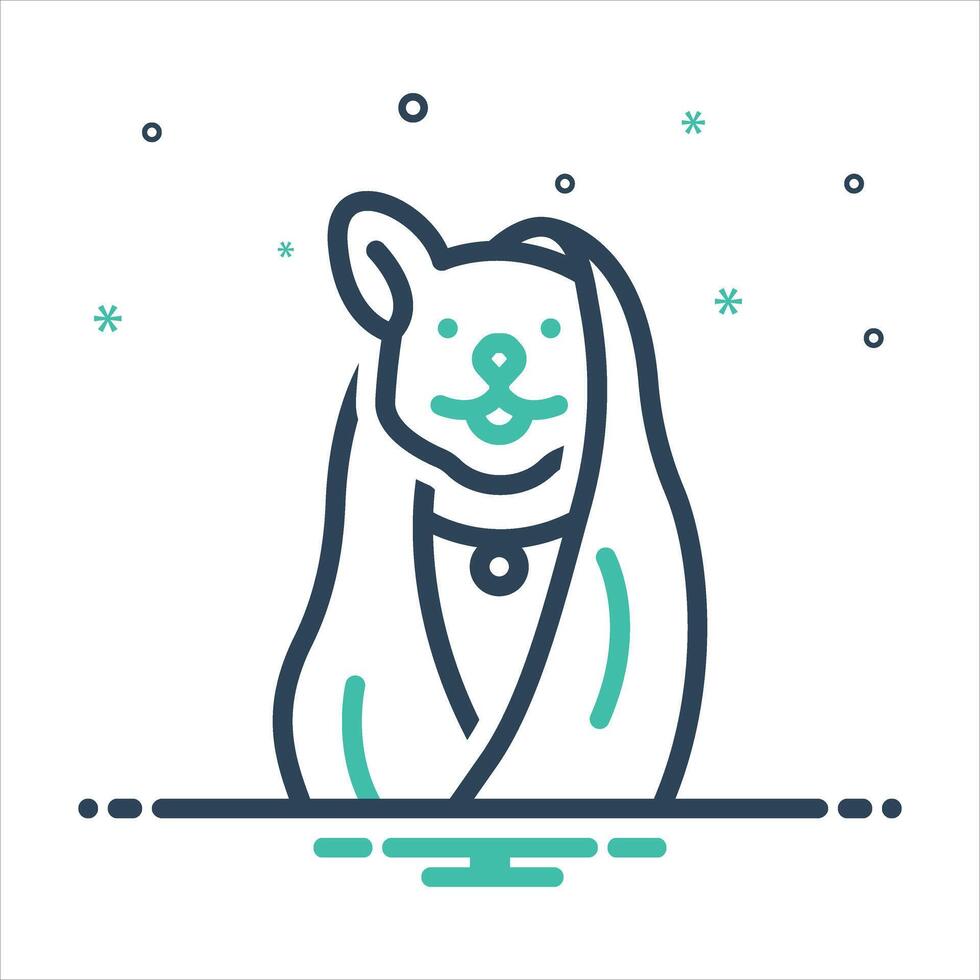 Mix icon grooming vector